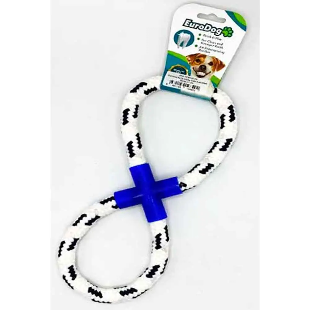EuroDog Köpek Oyuncağı Sekiz Şeklinde Diş Kaşıma İpi 25 Cm